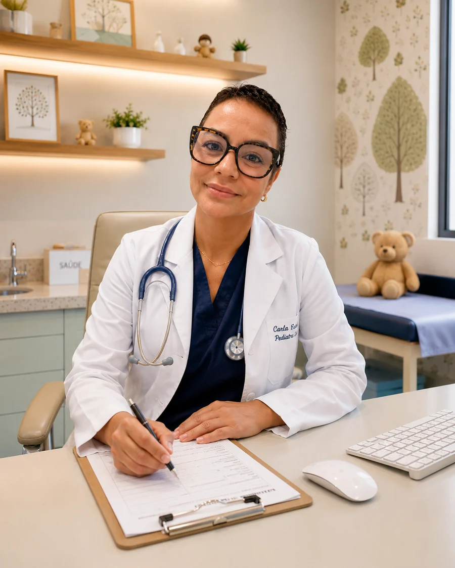 Dra. Carla Pinheiro Da Silva, neuropediatra da ESPE em São Gonçalo - RJ