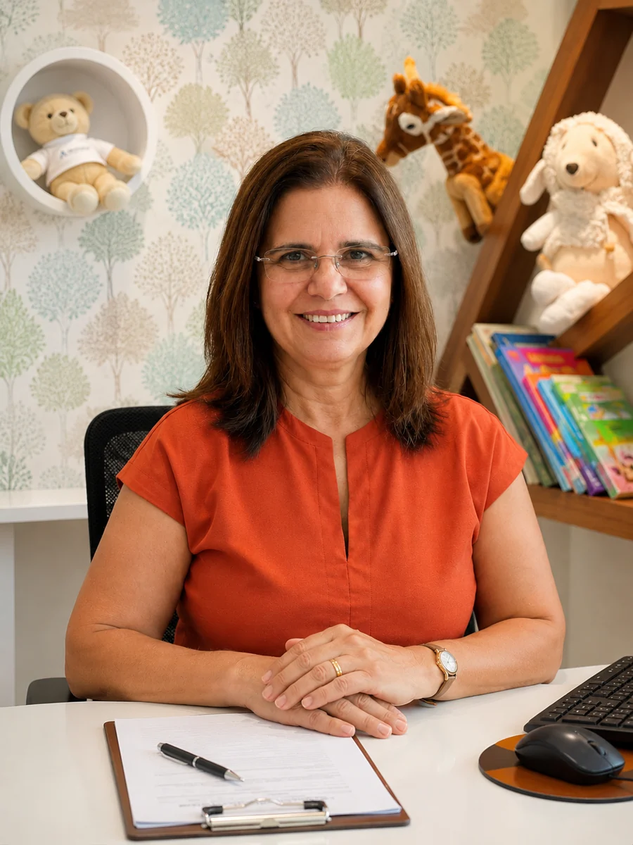 Dra. Katia Sylene Rocha Caetano, médica pediatra da ESPE em São Gonçalo - RJ